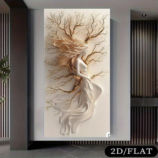 Modern Tree of Life Canvas Painting