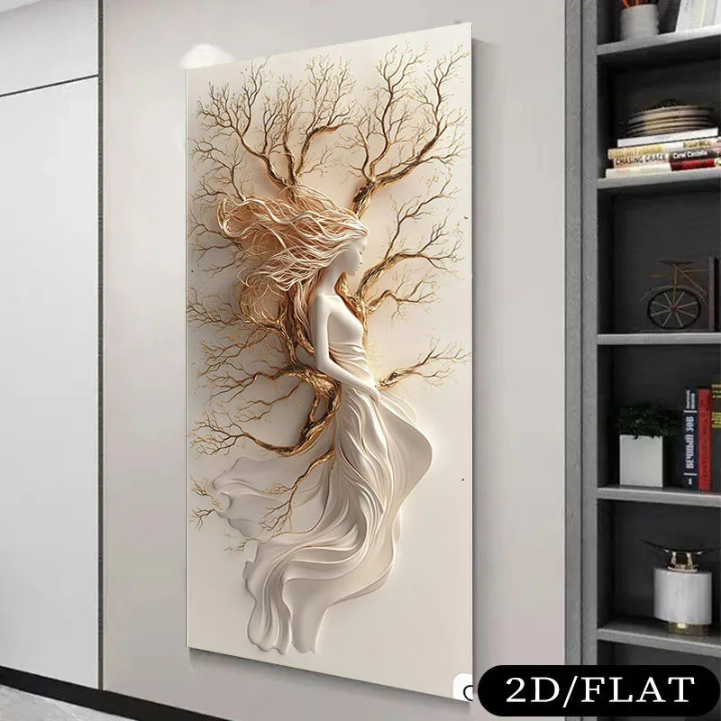 Modern Tree of Life Canvas Painting