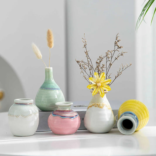 Creative Nordic Modern Minimalist Home Decoration Small and Fresh Artistic Ceramic Mini Vase