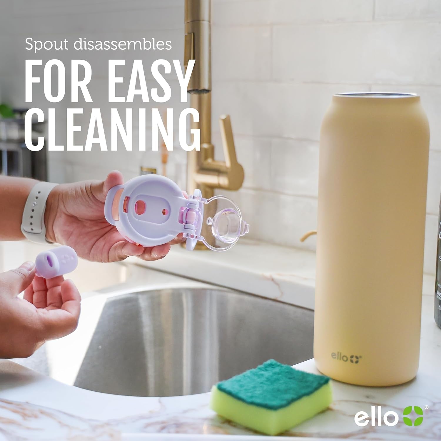 Pop & Fill Stainless Steel Water Bottle with Quick Fill Technology, Double Walled Vacuum Insulated Metal, Leak Proof Locking Lid, Sip & Chug, BPA Free, Holiday Gift for Him Her, 22Oz, 32Oz, 40Oz